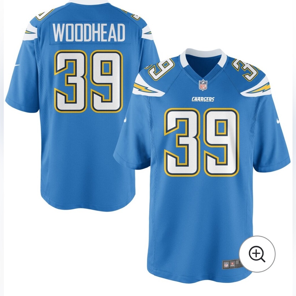 Nike Danny Woodhead Los Angeles Chargers Youth Game Jersey - Powder Blue size L